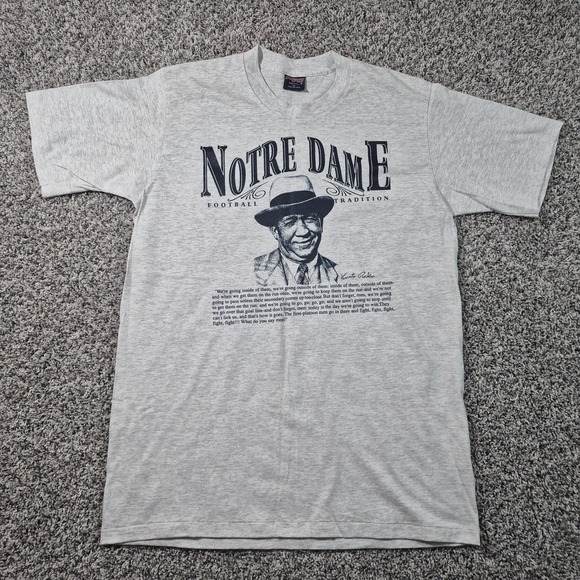 Jansport Other - Vintage Notre Dame Shirt Mens‎ Large Gray NCAA Single Stitch JanSport 90s Tee